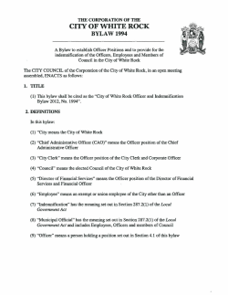 Bylaw 1994 - City of White Rock
