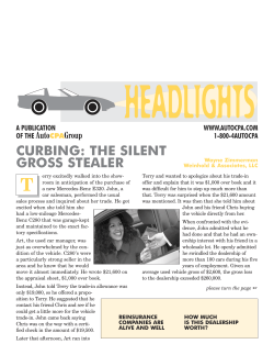 CURBING: THE SILENT GROSS STEALER