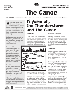 The Canoe - the Historic Arkansas Museum