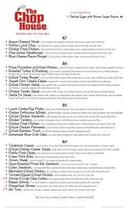 $7 $8 $9 $10 - The Chop House