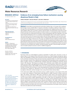 Evidence of an emerging levee failure mechanism causing