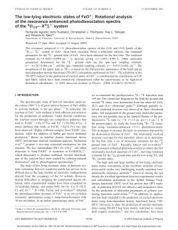 The low-lying electronic states of FeO