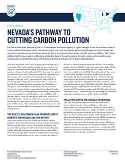 NRDC: Nevada`s Pathway to Cutting Carbon Pollution