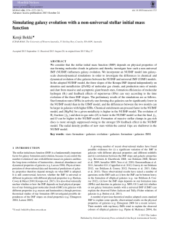 Simulating galaxy evolution with a non