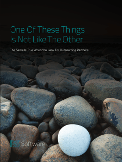 One Of These Things Is Not Like The Other