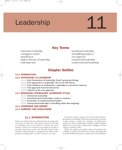Leadership - Blackwell Publishing
