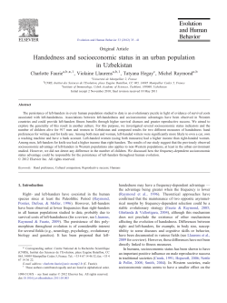 Handedness and socioeconomic status in an urban population in