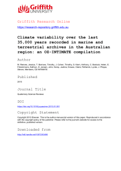 Climate variability over the last 35,000 years recorded in marine and