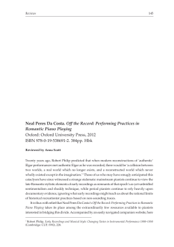 Neal Peres Da Costa. Off the Record