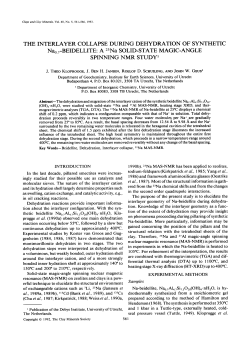 THE INTERLAYER COLLAPSE DURING DEHYDRATION OF