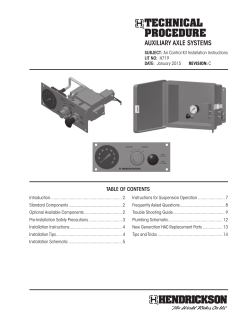 H719 Rev C - Air Control Kit Installation Instructions