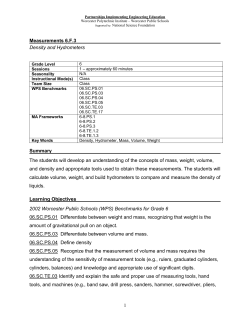 Measurements 6 - Worcester Polytechnic Institute