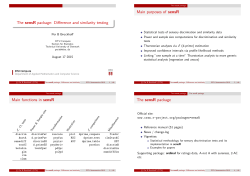 The sensR package: Difference and similarity testing