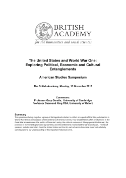 American Studies Symposium Programme, 13