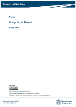 Bridge Scour Manual - Department of Transport and Main Roads