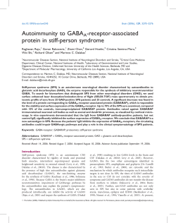 Autoimmunity to GABAA-receptor-associated protein in stiff