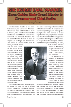 sir knight earl warren - Grand Encampment, Knights Templar