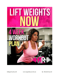 Lift Weights Now - Ripped By Rycroft