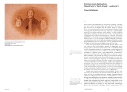 Animism meets Spiritualism: Edward Tylor`s &ldquo;Spirit