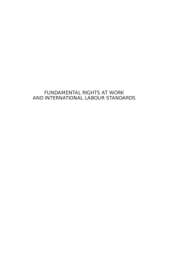 fundamental rights at work and international labour standards