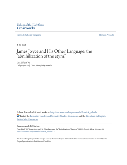 James Joyce and His Other Language: the