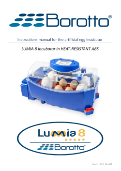 PDF - Incubatrici Borotto
