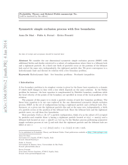 Symmetric simple exclusion process with free boundaries