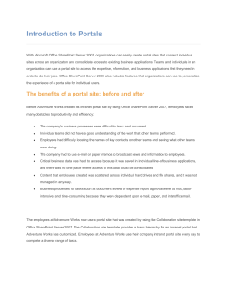 Introduction to Portals