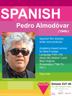 Spanish - Pedro Almodovar