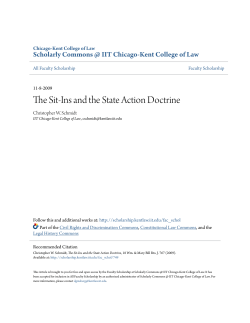 The Sit-Ins and the State Action Doctrine