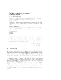REWRITE, REWRITE, REWRITE, 1. Introduction