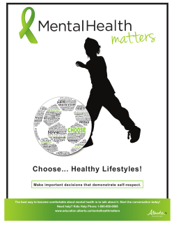 Choose... Healthy Lifestyles!