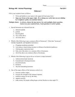 Midterm 2 - Creighton Biology