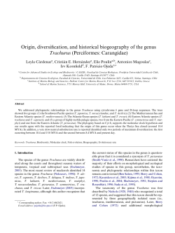Origin, diversification, and historical biogeography of the genus