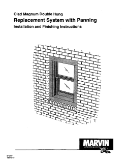 Clad Magnum Double Hung Replacement System With Panning