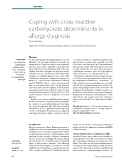 Coping with cross-reactive carbohydrate determinants in allergy