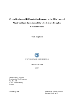 Crystallization and Differentiation Processes in the Thin