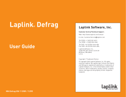 Laplink&reg; Defrag - Laplink&reg; Software