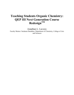Teaching Students Organic Chemistry