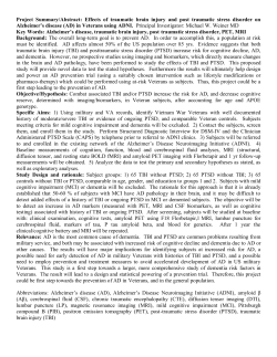 DOD ADNI Grant - Alzheimer`s Disease Neuroimaging Initiative