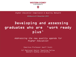 Assuring the quality of achievement standards and their valid