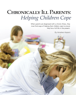 Chronically Ill Parents: Helping Children Cope