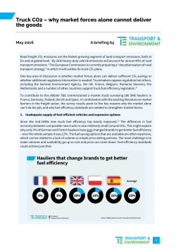 Truck CO2 – why market forces alone cannot deliver the goods PDF