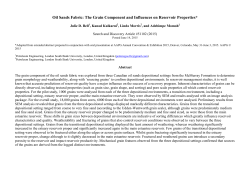 Oil Sands Fabric: The Grain Component and Influences on
