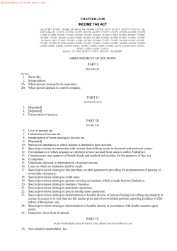 Income Tax Act (Updated)
