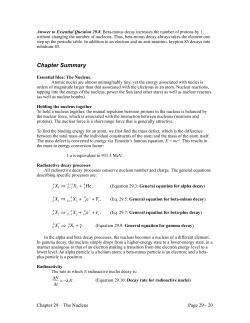 Chapter Summary