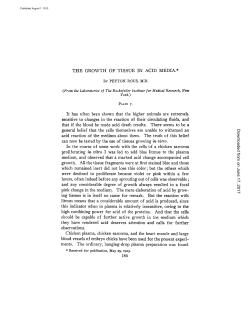 THE GROWTH OF TISSUE IN ACID MEDIA.* It has often been