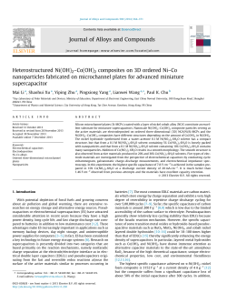 Heterostructured Ni(OH)2в&euro;&ldquo;Co(OH)2 composites on 3D ordered