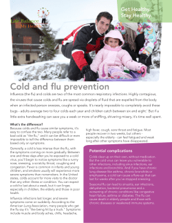 Cold and Flu - scufcwfunds.com