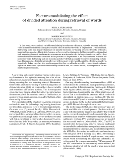Factors modulating the effect of divided attention during retrieval of